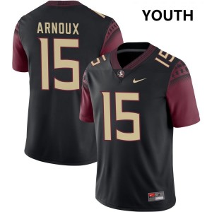 Youth Shamar Arnoux Black Seminoles #15 Player Jersey 218382-891