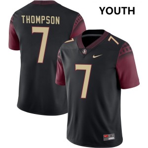 Youth Stefon Thompson Black FSU #7 University Jerseys 189133-541